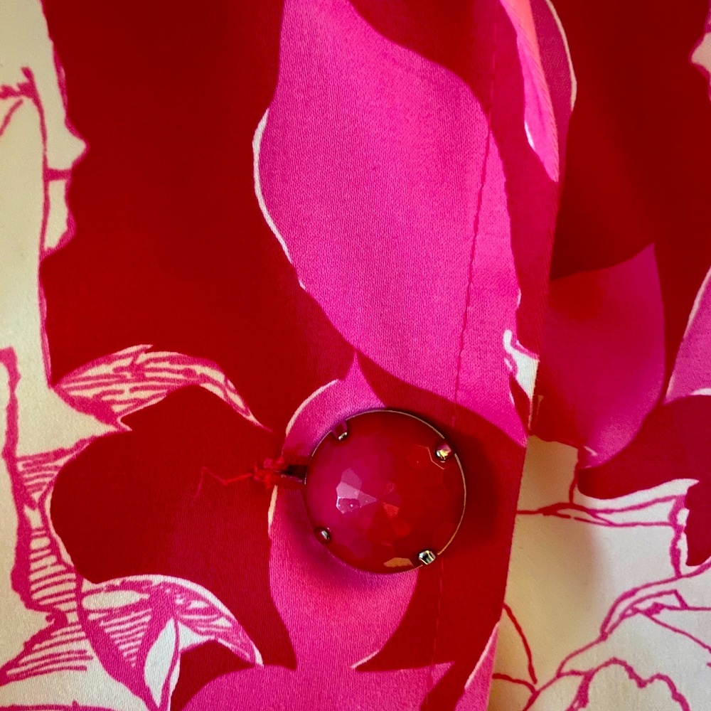 Trina Turk Floral Trench Coat